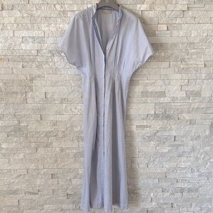 Momoni Size 42 (approx US size 6) Cotton Shirtdress Midi length /Quiet Luxe